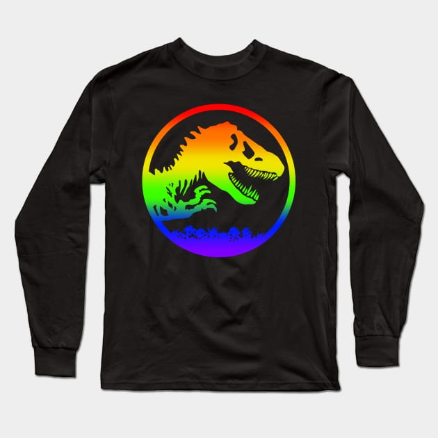 Jurassic Pride Long Sleeve T-Shirt by SJAdventures